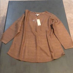 Croft & Barrow sweater with quarter length sleeves